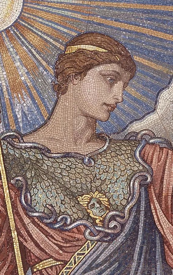 Mosaic of the Minerva of Peace in the Library of Congress