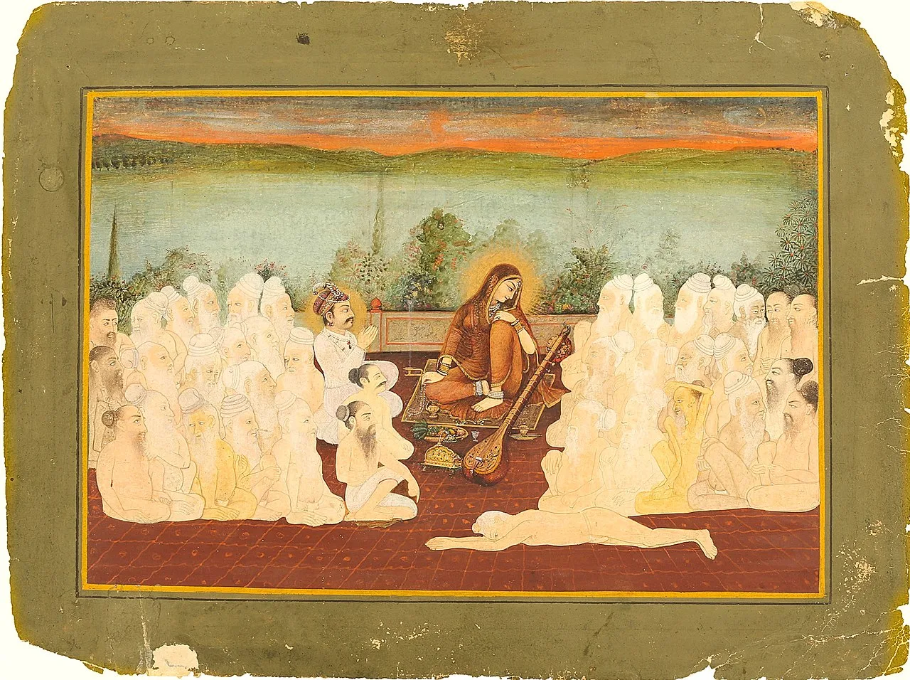 Mirabai surrounded by devotees, c. 17th–18th century[29]