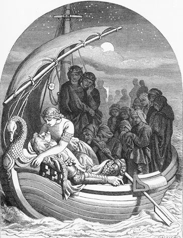 Morte D'Arthur by Daniel Maclise (1857)
