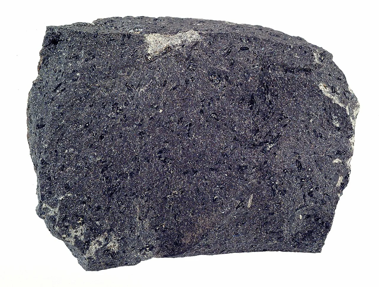 Andesite lava, about 4 in (10 cm) across, that was erupted at Mount Shasta