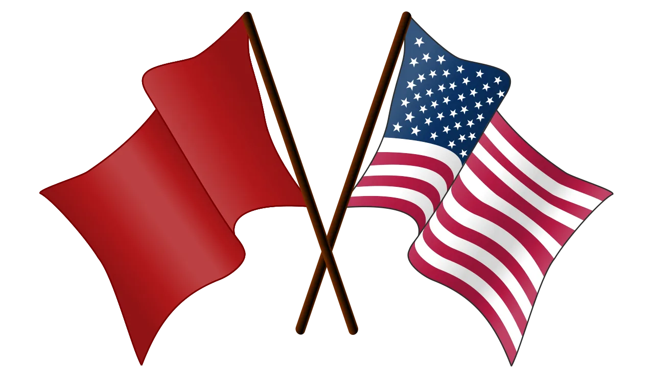 American Socialism Flags Symbol