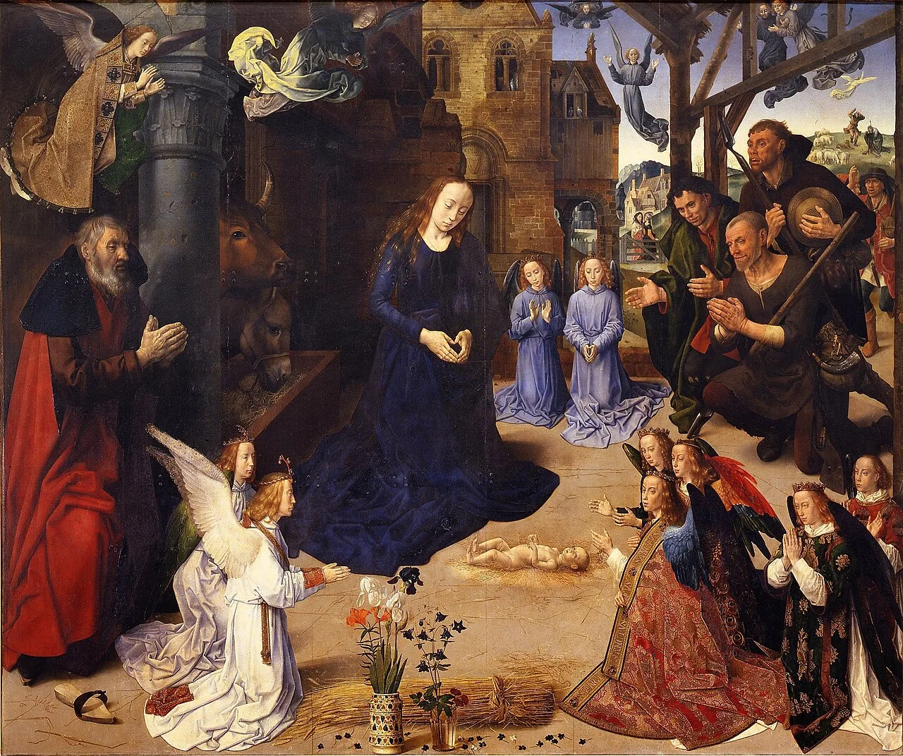 The central panel