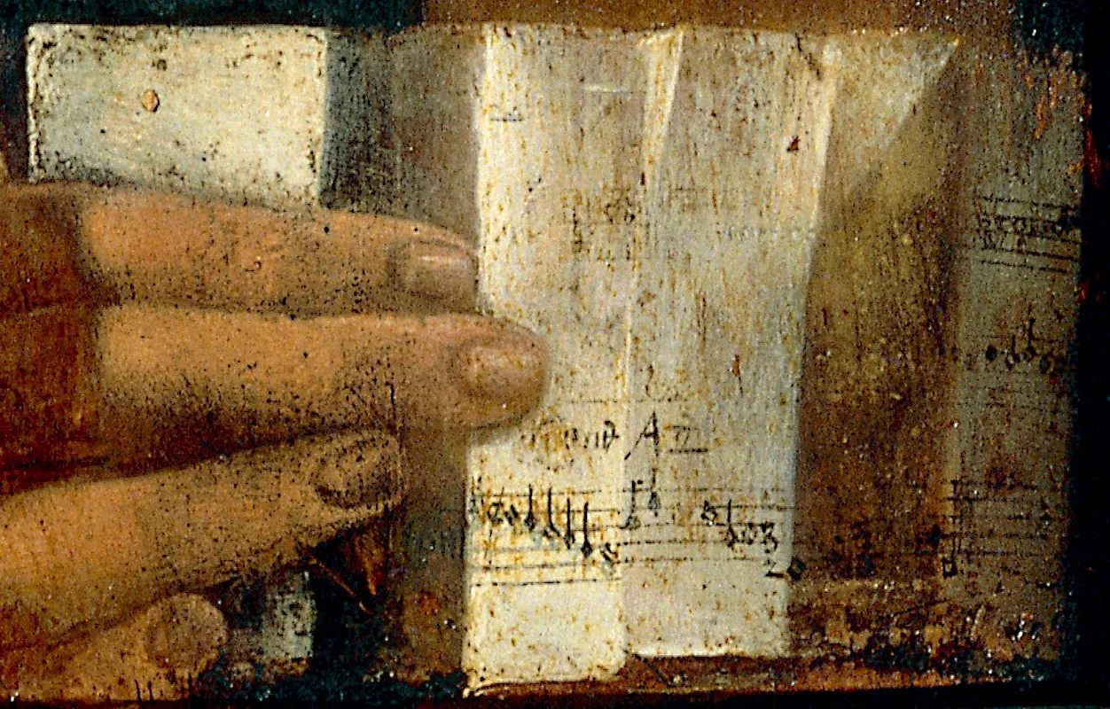 Detail of the sheet music