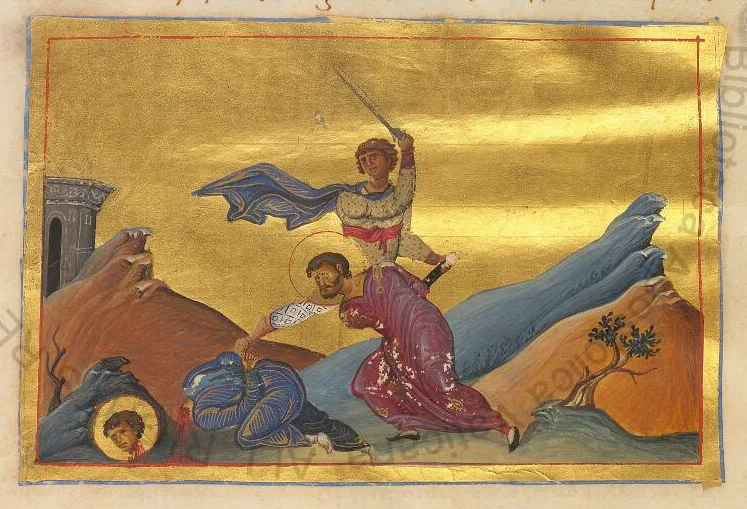Miniature in the Menologion of Basil II