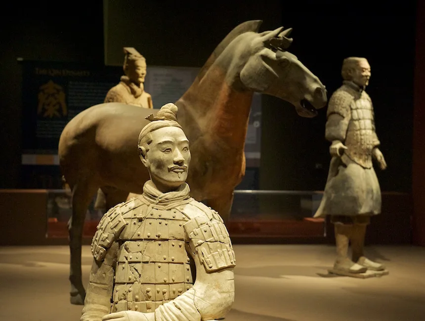 Warriors and horse from the Terracotta Army