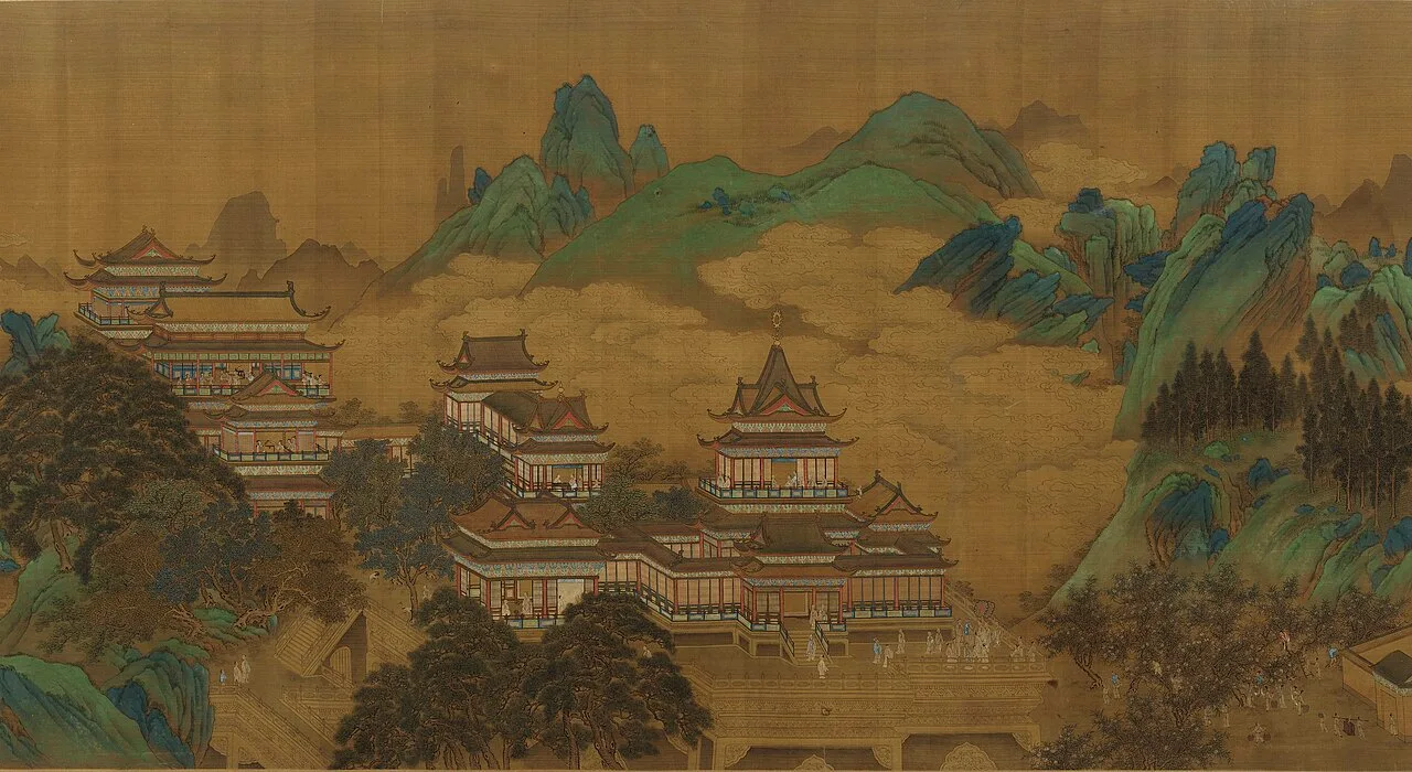 Peach Festival of the Queen Mother of the West, Ming dynasty painting, early 17th century