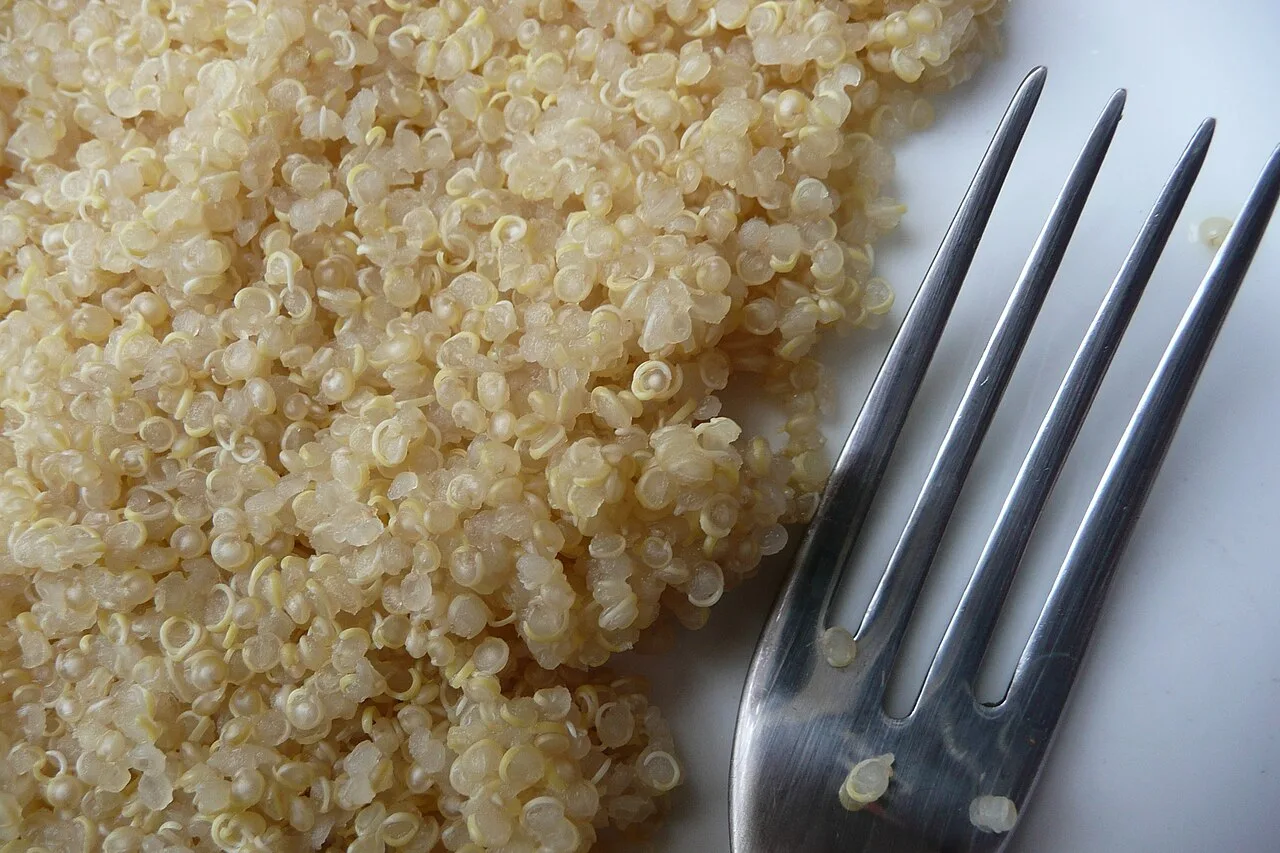 Quinoa is typically cooked by boiling it in water or broth until the grains become tender