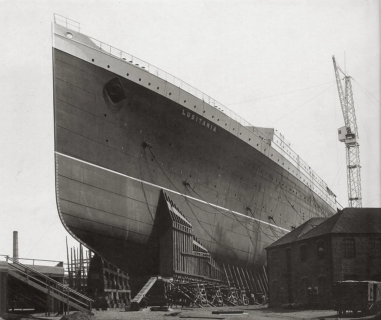 Lusitania, prior to her launch