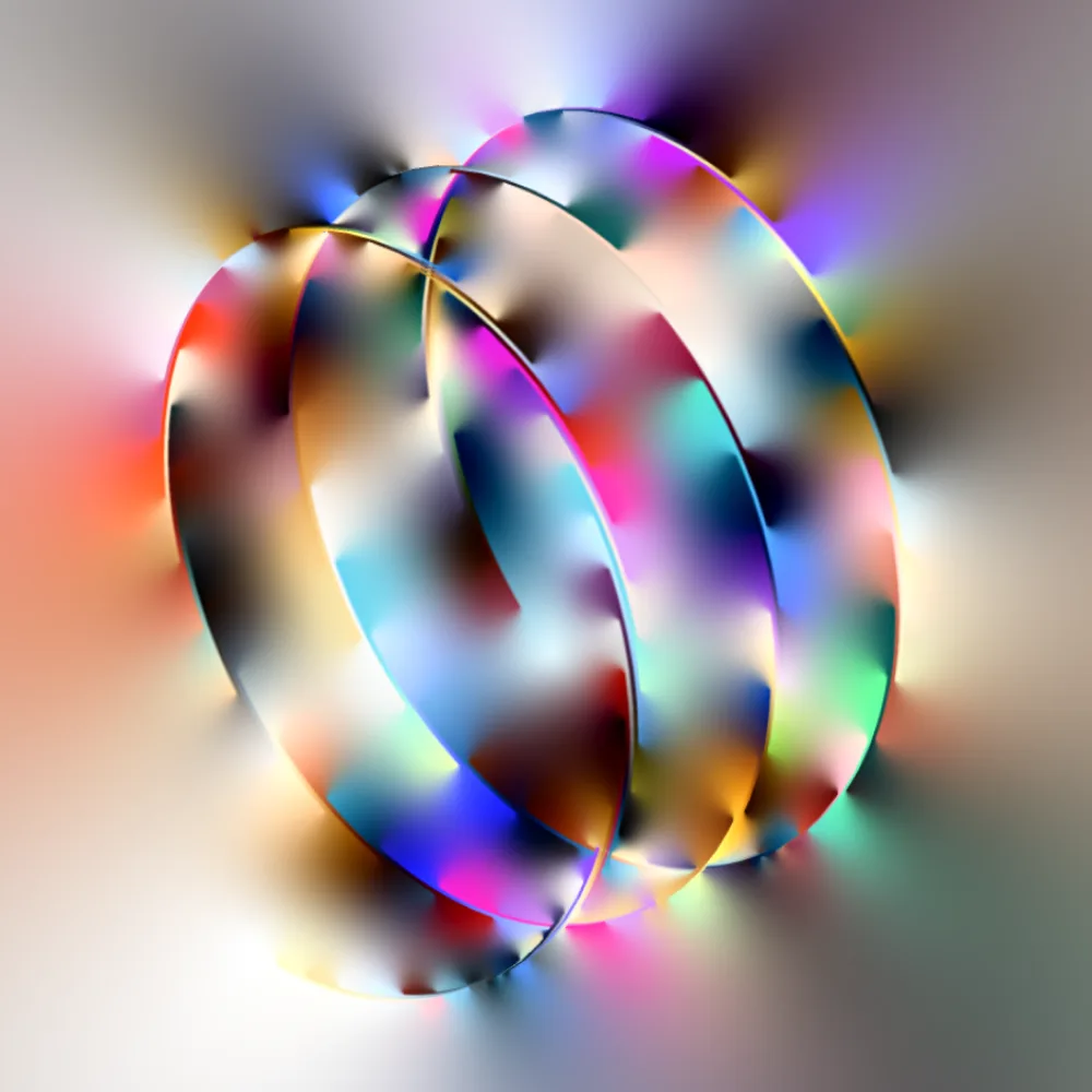 Still image from an artist's exploration that triggered in many viewers the visual experience of a migraine aura or scin