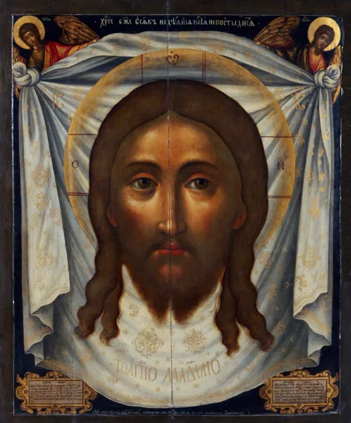 17th-century Russian icon of the Mandylion by Simon Ushakov