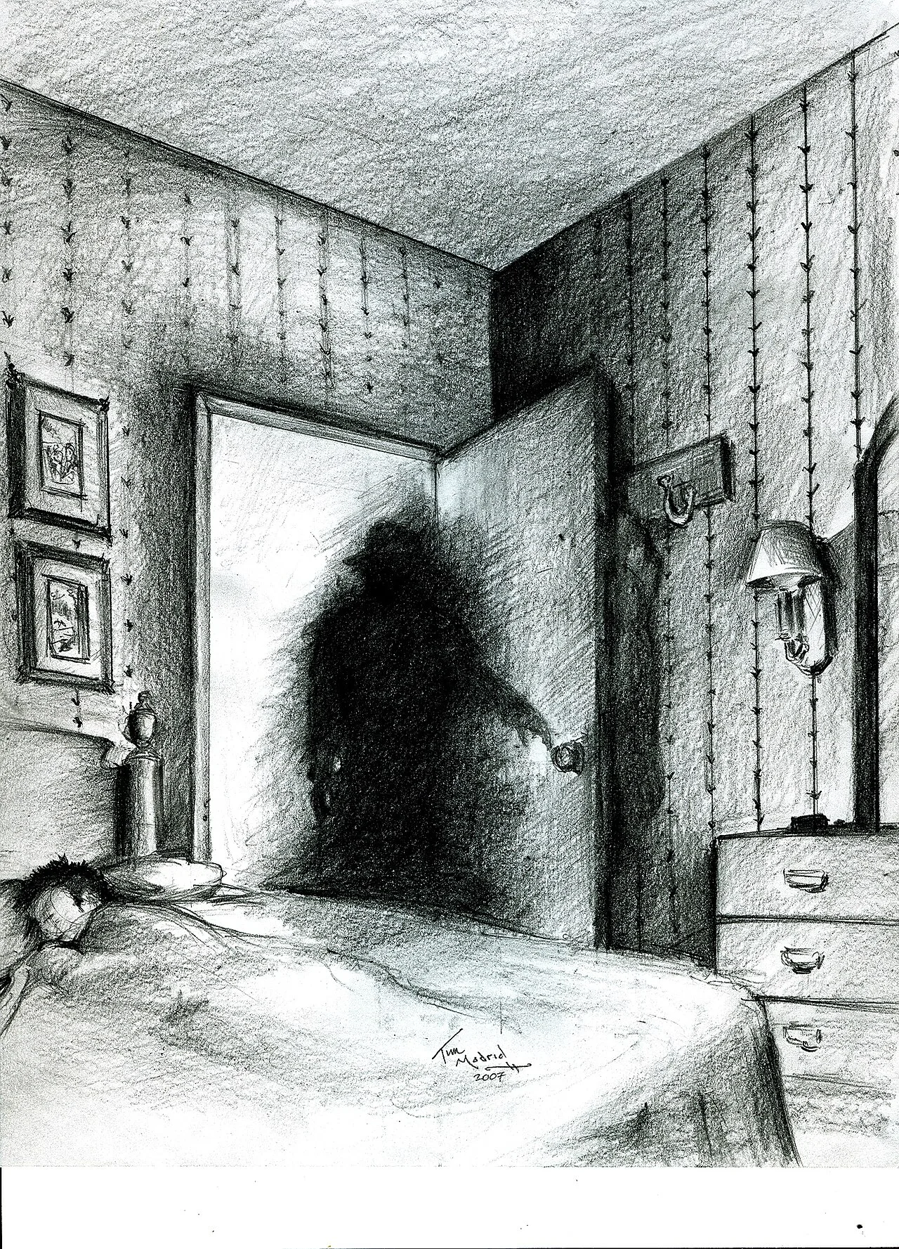 Illustration of a shadow person.