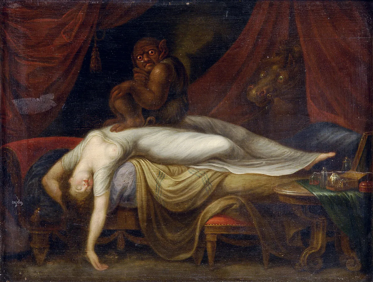 A 19th century version of Füssli's The Nightmare (1781)