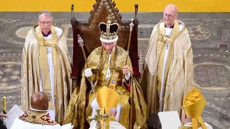 Coronation of Charles III with St Edward's Crown