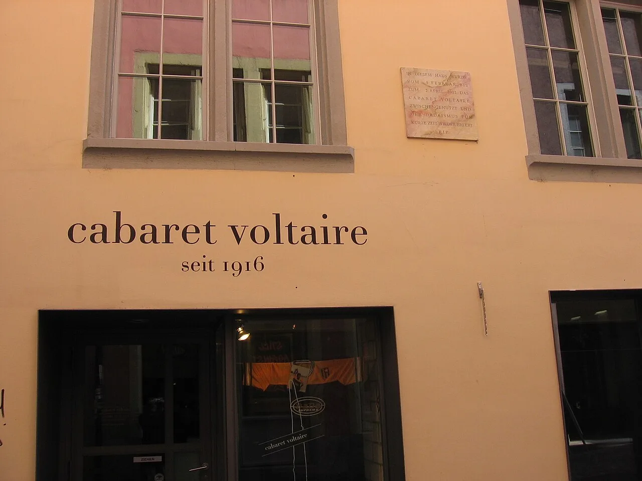 Cabaret Voltaire in Zürich, as it appeared in 2006