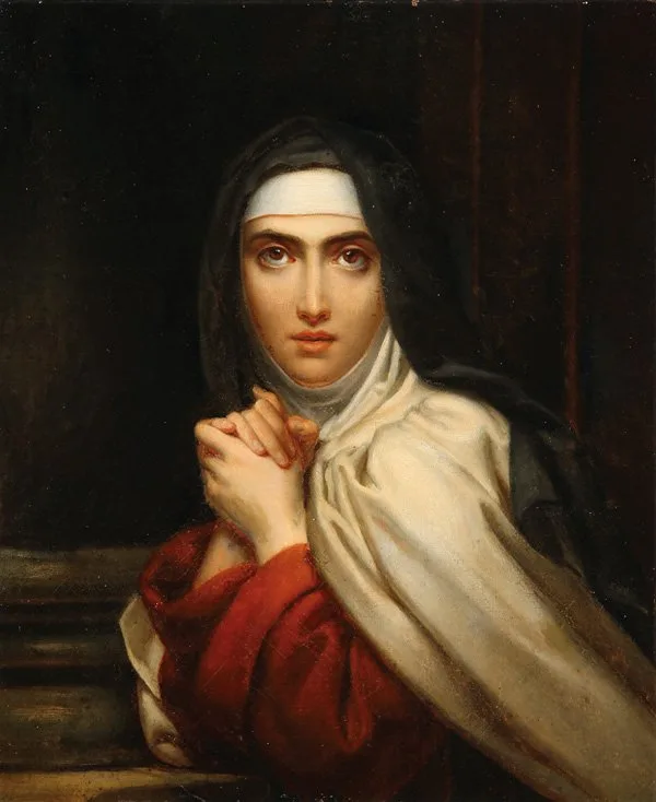 Detail of St. Theresa, 1827, by French painter François Gérard