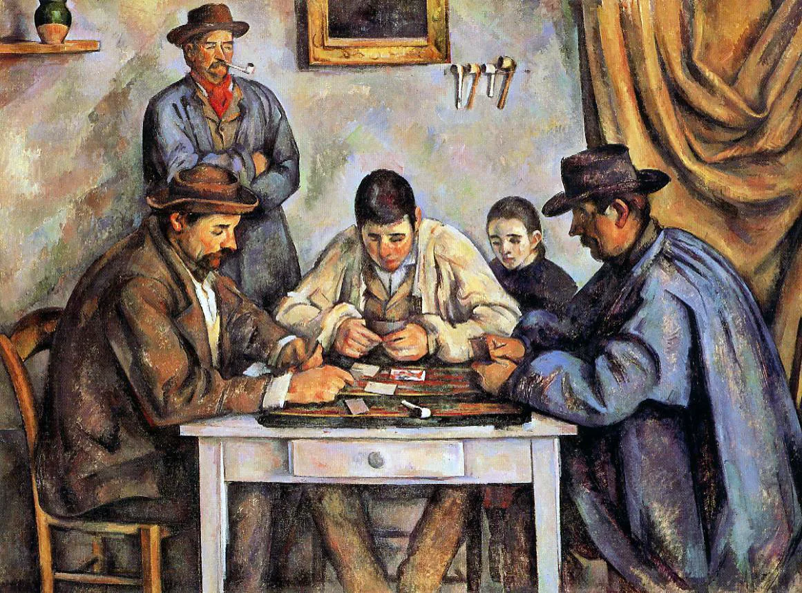 The Card Players, 1890–1892, Barnes Foundation, Philadelphia, Pennsylvania