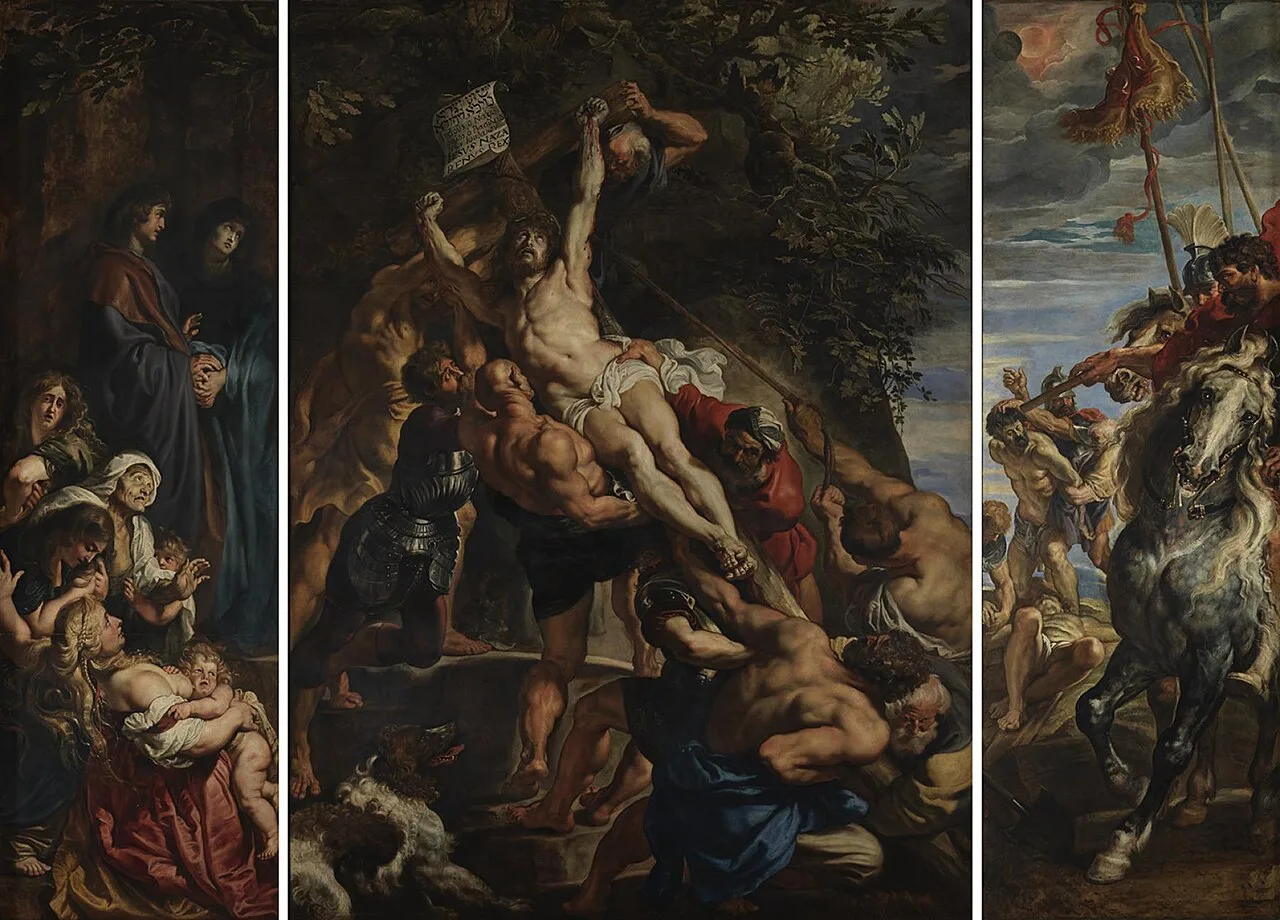 Peter Paul Rubens - Raising of the Cross (Antwerp Cathedral)
