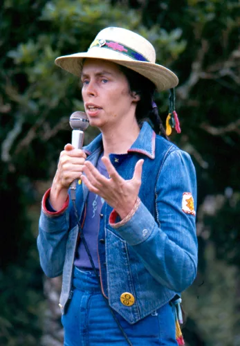 Ina May Gaskin at Nambassa festival, New Zealand 1981.