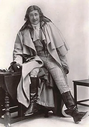 Fred Terry as Sir Percy Blakeney/The Scarlet Pimpernel in the 1905 West End theatre production