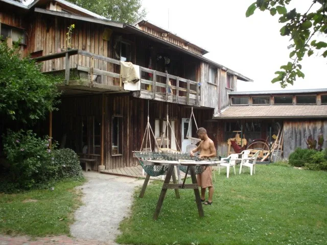 Hammock-making was one of Twin Oaks' main sources of income