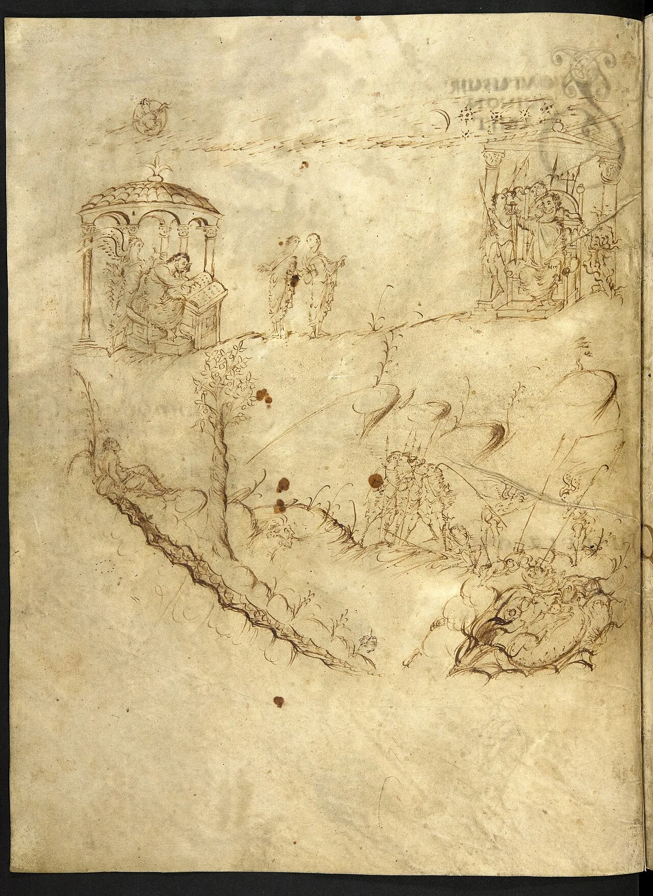 Beginning of the Utrecht Psalter