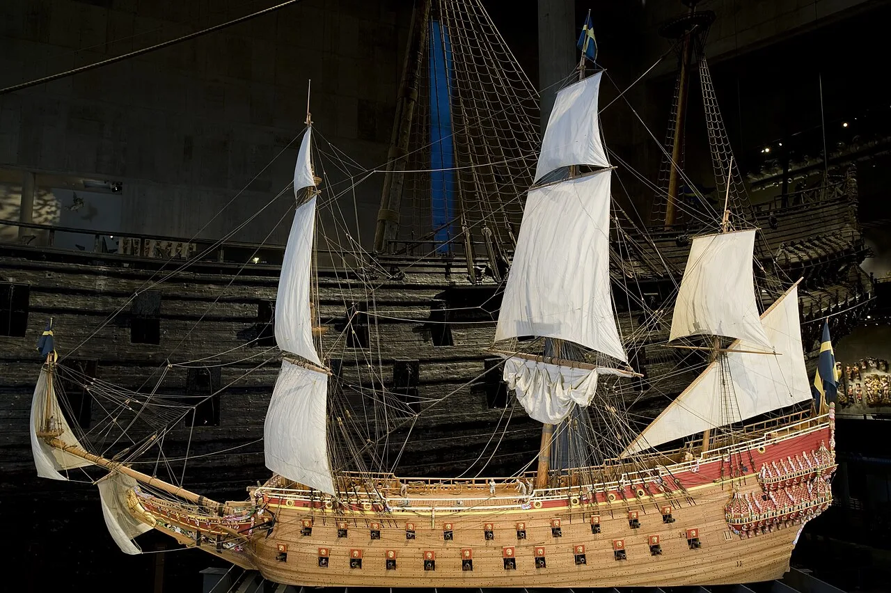 A 1:10 rigged model of Vasa