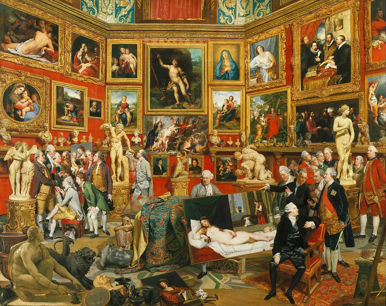 Johan Zoffany, The Tribuna of the Uffizi, 1770s