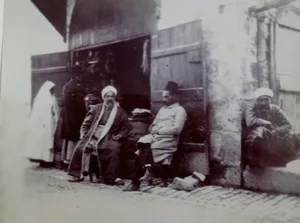 Shop on the Via Dolorosa near the Ecce Homo arch, Jerusalem, 1891
