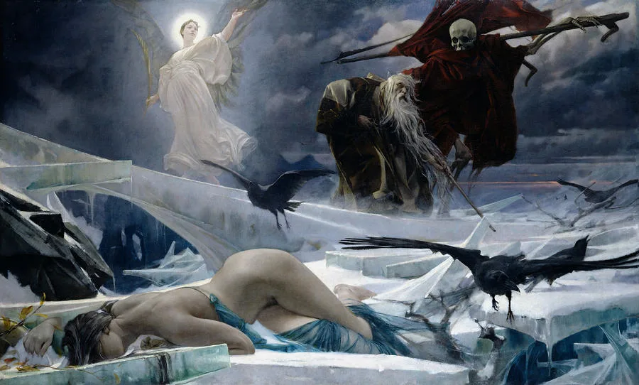 Ahasuerus at the End of the World, by Adolf Hirémy-Hirschl, 1888.