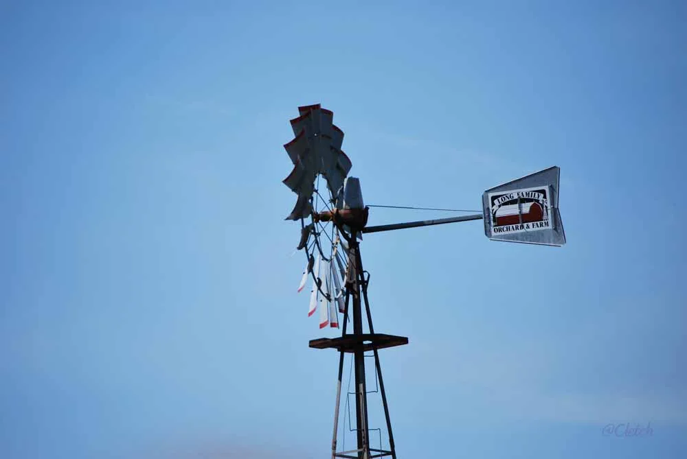 Wind vanes feature on small horizontal-axis wind turbines