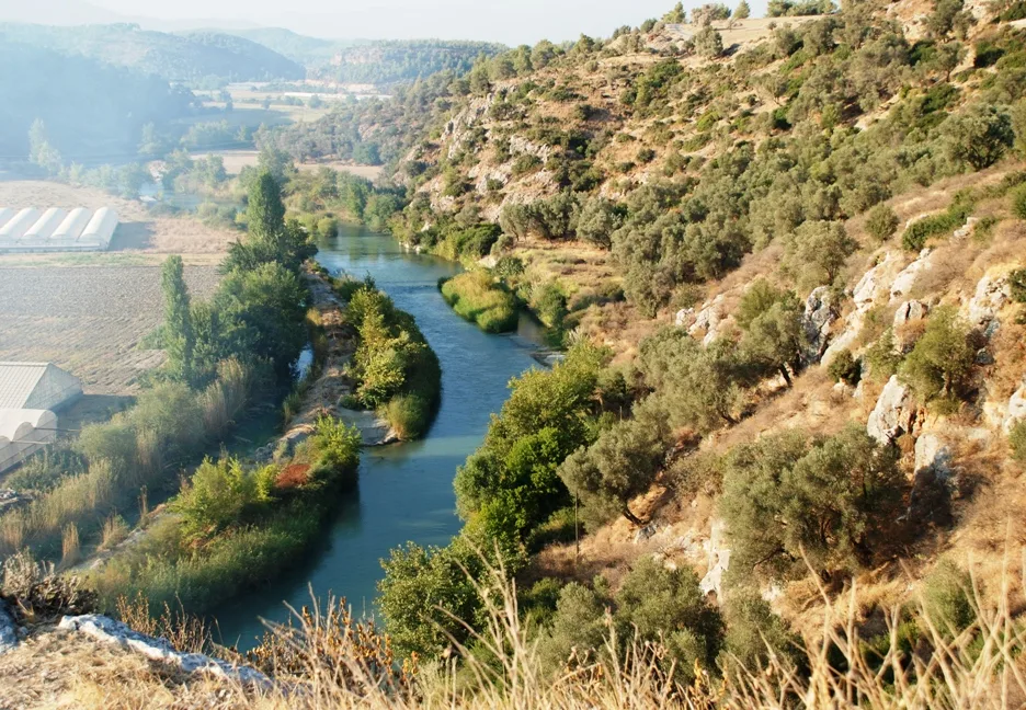The River Xanthos, as seen from the ruins