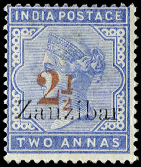 The post office in Zanzibar was initially managed by the postal service of British India.
